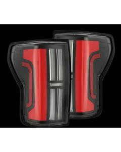 AlphaRex 07-13 Toyota Tundra Nova-Series LED Tail Lights - Black Red - 670052