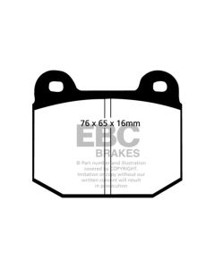 EBC 75-80 Lotus Esprit 2.0 Redstuff Front Brake Pads - DP3197C