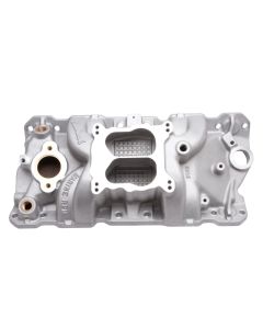 Edelbrock Manifold SBC 23-Degree Marine RPM 1987-1995 w/ Brass - 2506