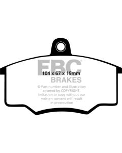 EBC 80-82 Audi 4000 1.6 Greenstuff Front Brake Pads - DP2310