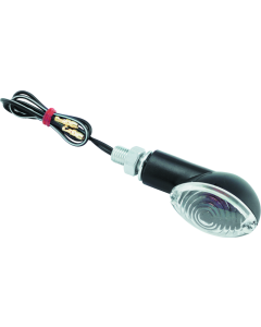 BikeMaster Ministalk Marker Light Oval - Black/Clear - 266017