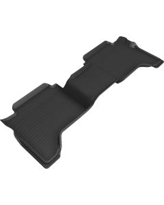 3D MAXpider 2019-2020 Ford Ranger Supercrew Kagu 2nd Row Floormats - Black - L1FR05021509
