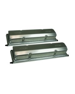Moroso Chevrolet Small Block (w/13 to 23 Degree Standard Heads) Valve Cover w/Oilers - Alum - Pair - 68332