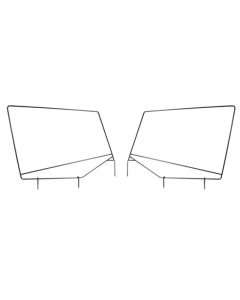 Rugged Ridge Upper Door Skin Frames 87-95 Jeep Wrangler YJ - 13701.80