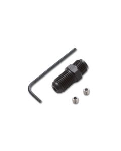 Anodized Black Oil Restrictor Fitting -4AN to 7/16-24 SAE