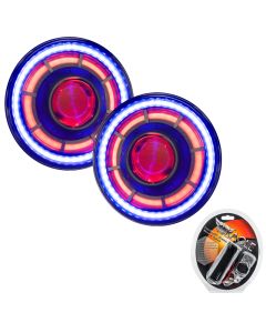 ORACLE Lighting 0718 Jeep Wrangler JK Oculus 7in ColorSHIFT BiLED Projector Headlights - 5876-330