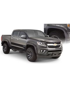 Bushwacker 15-18 Chevy ado Fleetside Pocket Style Flares 4pc 74.0in Bed - Black - 40970-02