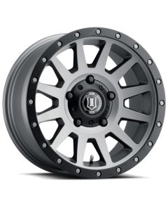 ICON Compression 17x8.5 5x150 25mm Offset 5.75in BS 110.1mm Bore Titanium Wheel - 2017855557TT