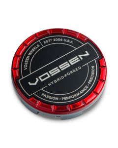 Vossen Billet Sport Cap - Large - Hybrid Forged - Vossen Red - CAP-BSC-LG-HF-RD