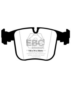 EBC 91-93 BMW 850 5.0 Redstuff Front Brake Pads - DP3870C