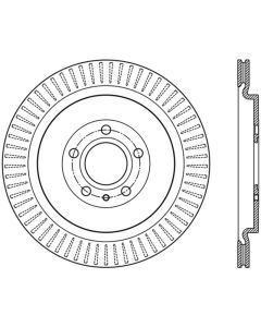StopTech Premium High Carbon 13-14 Ford Mustang/Shelby GT500 Right Rear Disc Slotted Brake Rotor - 126.61105SR