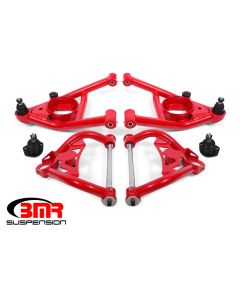 BMR 64-72 A-Body Upper And Lower A-Arm Kit - Red - AA033R