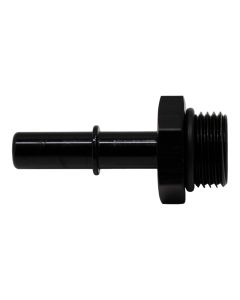 DeatschWerks 8AN ORB Male to 3/8in Male EFI Quick Connect Adapter - Anodized Matte Black - 6-02-0115-B