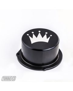 Turbo XS 15-16 Subaru WRX Billet Aluminum Vacuum Pump Cover - Black - W15-VPC-BLK