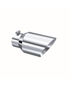 MBRP T304 Stainless Steel 6" O.D. Dual Wall Angled 4" Inlet 12" Length Exhaust Tips - T5072