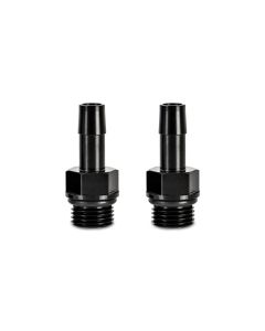 Mishimoto 2pcs M16x1.5 3/8in Aluminum Catch Can Fitting Black - MMFT-M16-38BK