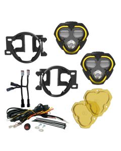KC HiLiTES FLEX ERA 3 Dual Mode SAE Fog Lights - 2-Light Master Kit for Toyota Tacoma/4Runner/Tundra - 97154