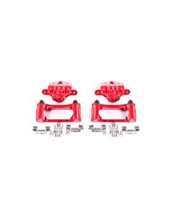 Power Stop 98-02 Chevrolet Camaro Rear Red Calipers w/Brackets - Pair - S4696