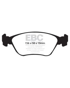 EBC 98-05 Volvo C70 2.3 Turbo T5 (16in Wheels) Yellowstuff Front Brake Pads - DP41362R