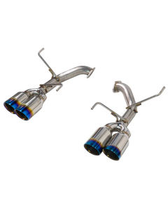 Remark 2022+ Subaru WRX (VB) 4in Axleback Exhaust w/ Burnt Stainless Double Wall Tip - RO-TTVB-D4
