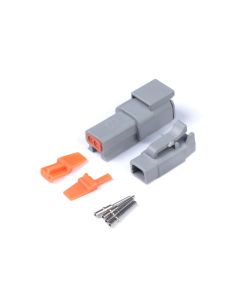Haltech Matching Set of Deutsch DTM-2 Connectors 7.5 Amp Plug & Pins - HT-031012