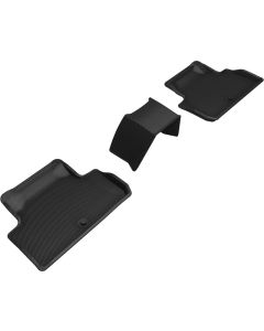 3D MAXpider 2019-2023 Genesis G70 Kagu 2nd Row Floormats - Black - L1GS00421509