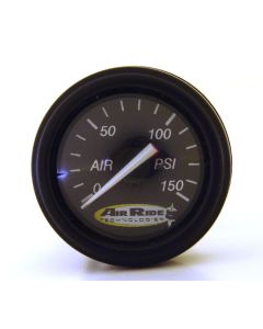 Ridetech Air Pressure Gauge Dual Needle Black Face 150psi w/ Fittings - 31960003