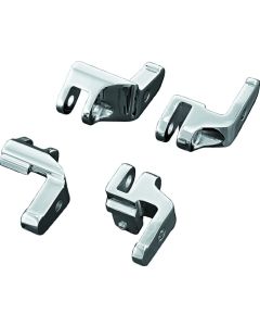 Kuryakyn Floorboard Relocator Brackets 17-23 Touring Chrome - 4588