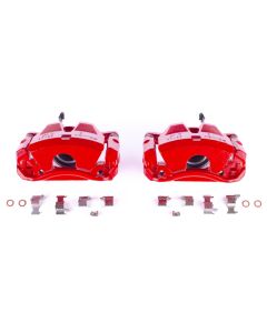 Power Stop 07-10 Lexus IS250 Front Red Calipers w/Brackets - Pair - S3218