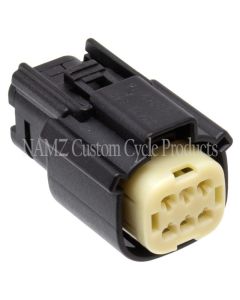 NAMZ 07-23 Molex MX-150 6-Position Female Connector R Side Handlebar Control - Black (HD 72414-07BK) - NM-33472-0601