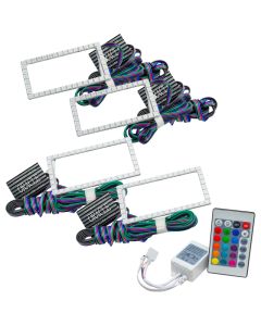 Oracle Ford F-150 15-17 Projector Headlight Halo Kit - ColorSHIFT w/ Simple Controller - 3957-504