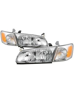 xTune 00-01 Toyota Camry 4pc OEM Style Headlights w/Corner Lights - Chrome (HD-JH-TCAM00-SET-C) - 9042812