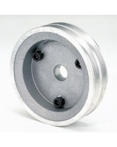 Moroso Chevrolet Small Block (w/Short Pump) Crankshaft Pulley - Double Groove - Cast Aluminum - 64060