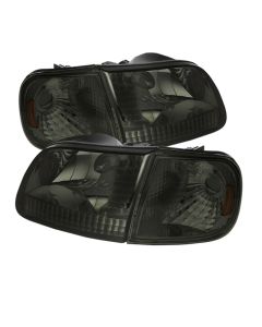 xTune Ford F150 97-03 / Expedition 97-02 Crystal Headlights w/Corner Smoke HD-JH-FF15097-SET-AM-SM - 5070333