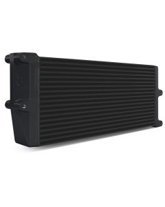 Mishimoto Heavy-Duty Oil Cooler - 17in. Opposite-Side Outlets - Black - MMOC-OO-17BK