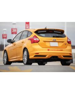 Rally Armor Black UR Mud Flap w/ Tangerine Scream Logo Ford Focus ST 2012-2019| Focus RS 2016-2019- RALL-MF27-UR-BLK/TS