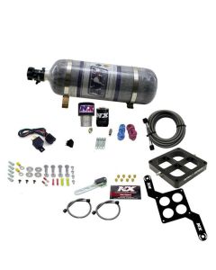Nitrous Express Single Entry Crossbar RNC .178 4500 Flange Nitrous Kit (250-650HP) w/Comp Bottle - 63970-12