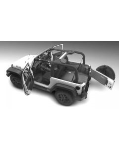 BedRug 18-23 Jeep JL 4 Door 6pc Rear Cargo Kit (w/ Gap Hider) - BRJL18R4GH