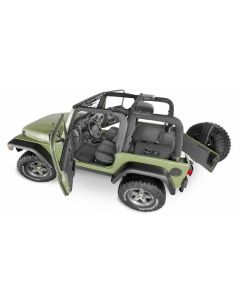 BedRug 18-23 Jeep JL 4 Door BedTred 3pc Front Floor Kit - BTJL18F4