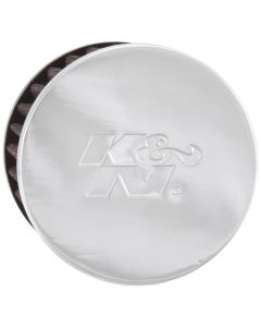 K&N 1.75in Flange ID x 3in OD x 2.5in H Chrome Finish Rubber Base Crankcase Vent Filter - 62-1480
