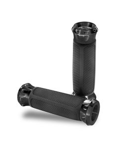 Performance Machine Overdrive Grip Set  - Black Ano - 0063-2082-B