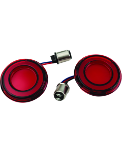 Kuryakyn Tracer L.E.D. Rear Turn Signal Insert Red Light Red Lens 1157 - 2906