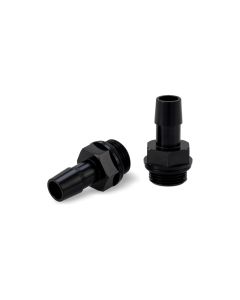 Mishimoto 2pcs. M20x1.5 1/2in Aluminum Catch Can Fittings - Black - MMFT-M20-12BK