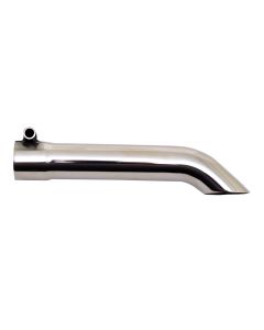 Gibson Turn Down Slash-Cut Tip - 1.5in OD/1.5in Inlet/8in Length - Stainless - 500415