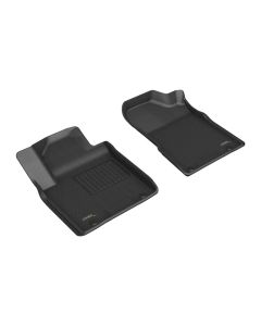 3D Maxpider 19-24 Nissan Armada Kagu Front Floor Mat- Black R1 - L1NS14611509