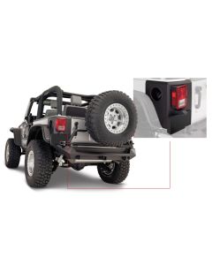 Bushwacker 07-18 Jeep Wrangler Trail Armor Rear Corners - Black - 14009