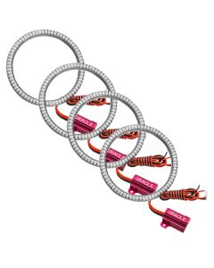 Oracle Ultima GTR LED Waterproof Tail Light Halo Kit - 4 Rings - Red - 1290-003