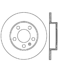 StopTech Power Slot 3/99-06 Audi TT (exc Quattro) / 12/98-10 VW Golf Right Rear Slotted CRYO Rotor - 126.33057CSR