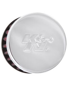 K&N Clamp On Rubber Base Crankcase Vent Filter 0.375in Flange ID x 2in OD x 1.5in Height - 62-1320