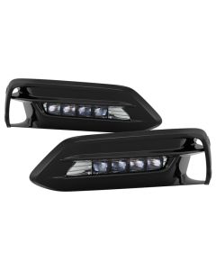 Spyder 18-19 Honda Accord Sedan OEM LED Fog Lights w/OEM Fit Switch - Clear (FL-HA2018-4D-LED-C) - 5086310
